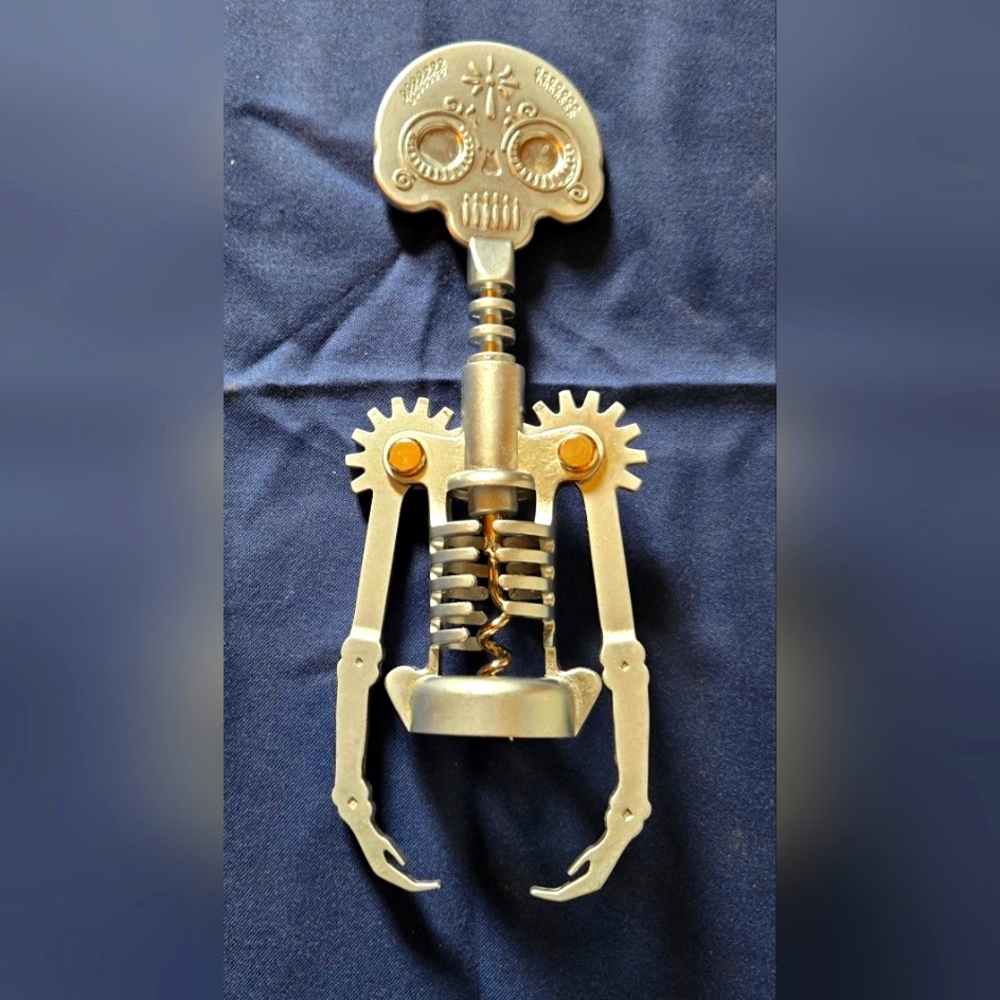 Kikkerland Day of the Dead Corkscrew